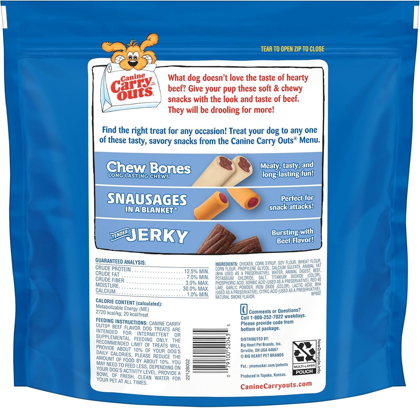 Dog Treats, Beef Flavor, 47 Ounce