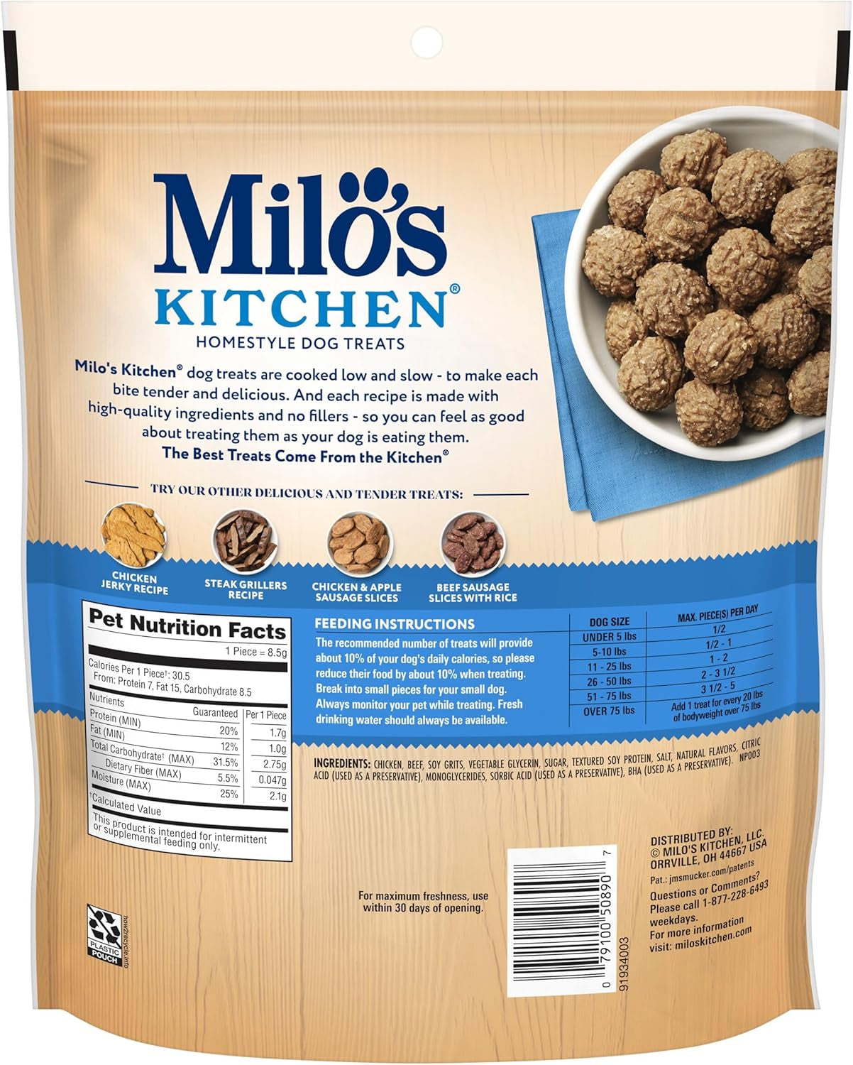 Chicken Meatballs Dog Treats, 18-Ounce