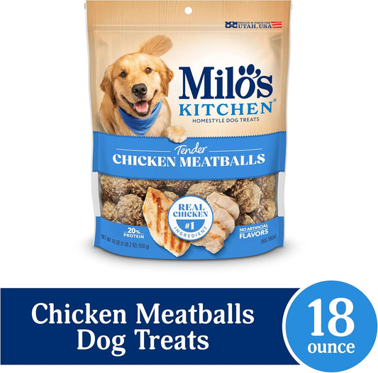 Chicken Meatballs Dog Treats, 18-Ounce