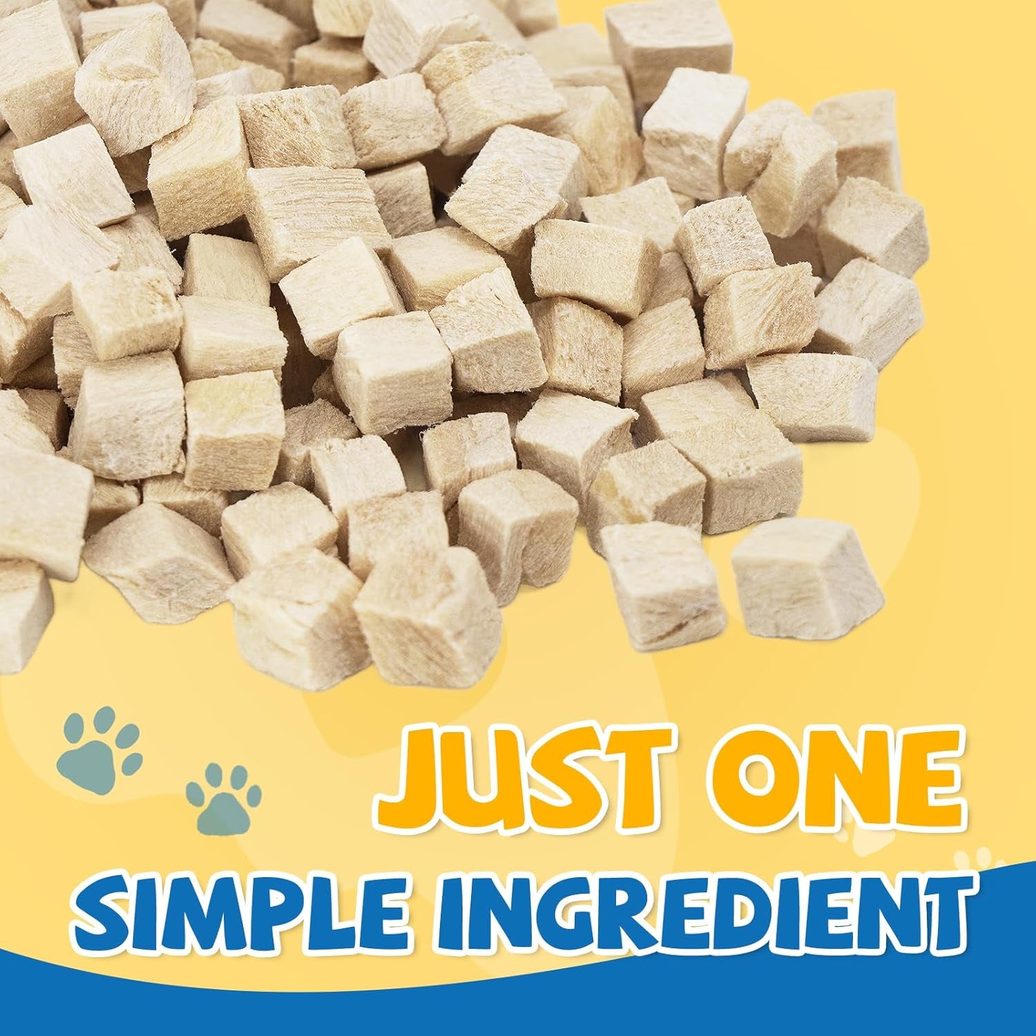 Freeze Dried Chicken Treats for Dogs & Cats, Single Ingredient Natural and Healthy Training Treats & Food Topper, High Protein Dog Snacks,10.58 Oz