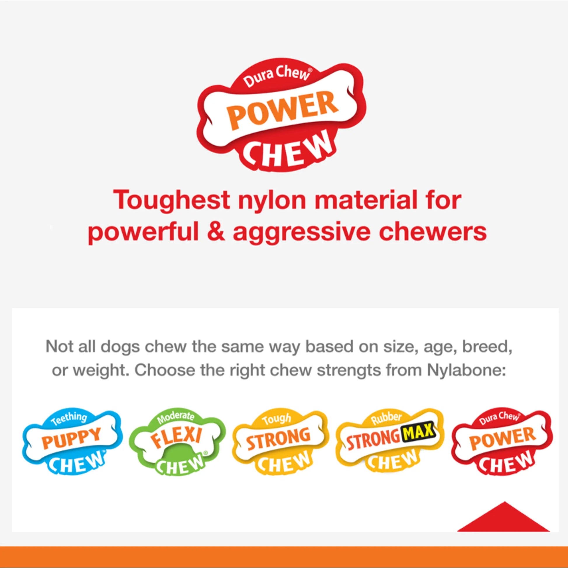 Power Chew X Bone Dog Toy – Large, Beef Flavor, Durable Comfort-Hold Chew for Aggressive Chewers