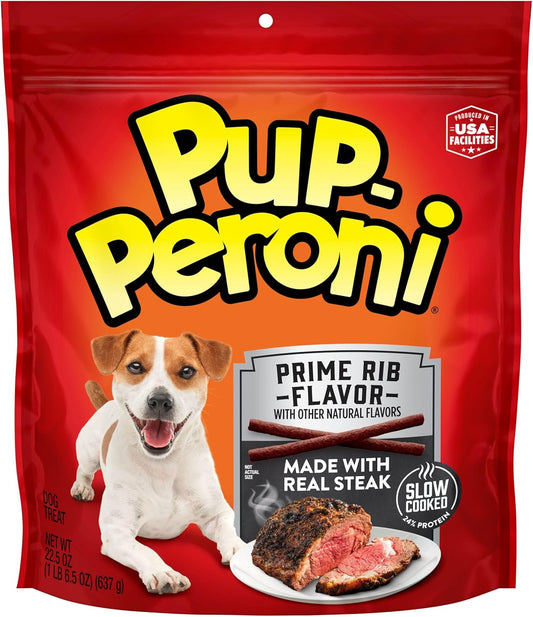 Dog Treats, Prime Rib Flavor, 22.5 Ounce, Made with Real Steak