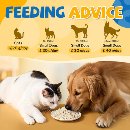 Freeze Dried Chicken Treats for Dogs & Cats, Single Ingredient Natural and Healthy Training Treats & Food Topper, High Protein Dog Snacks,10.58 Oz
