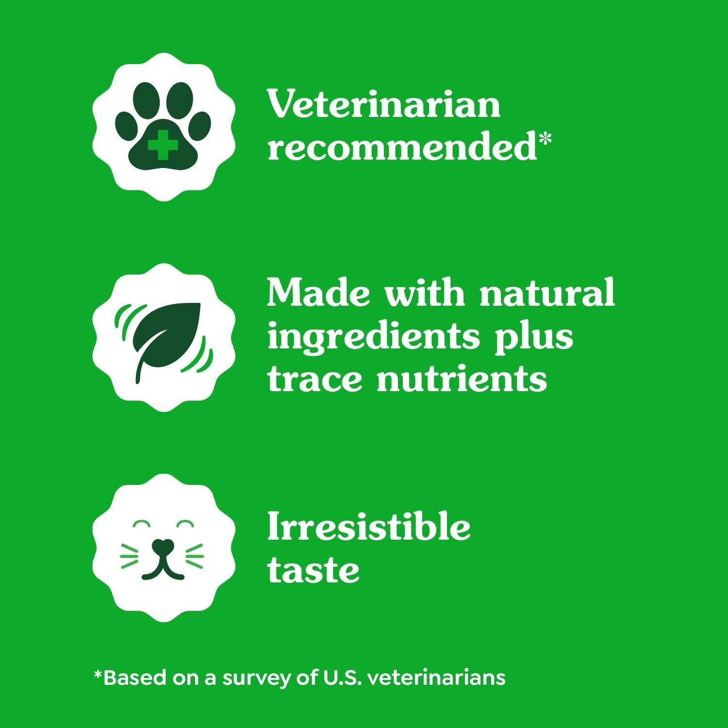 Feline Greenies Pill Pockets for Cats – Natural Soft Cat Treats, Catnip Flavor, 1.6 oz Pouch (45 Treats)