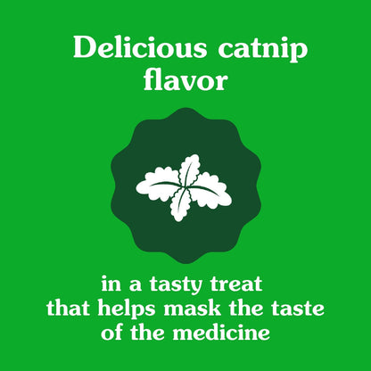 Feline Greenies Pill Pockets for Cats – Natural Soft Cat Treats, Catnip Flavor, 1.6 oz Pouch (45 Treats)