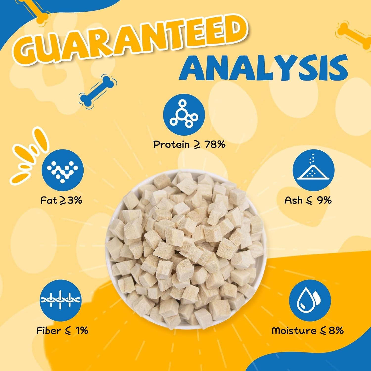 Freeze Dried Chicken Treats for Dogs & Cats, Single Ingredient Natural and Healthy Training Treats & Food Topper, High Protein Dog Snacks,10.58 Oz