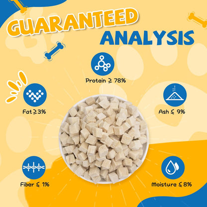 Freeze Dried Chicken Treats for Dogs & Cats, Single Ingredient Natural and Healthy Training Treats & Food Topper, High Protein Dog Snacks,10.58 Oz