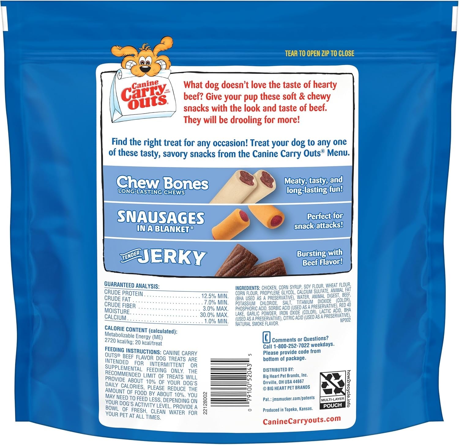 Dog Treats, Beef Flavor, 47 Ounce