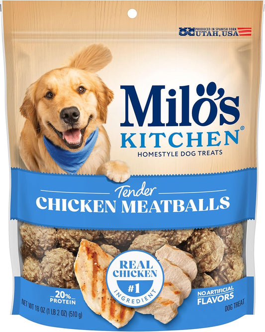 Chicken Meatballs Dog Treats, 18-Ounce