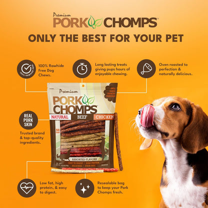 Dog Chews, 5-Inch Munchy Sticks, Assorted Flavors, 50 Count (Pack of 1)